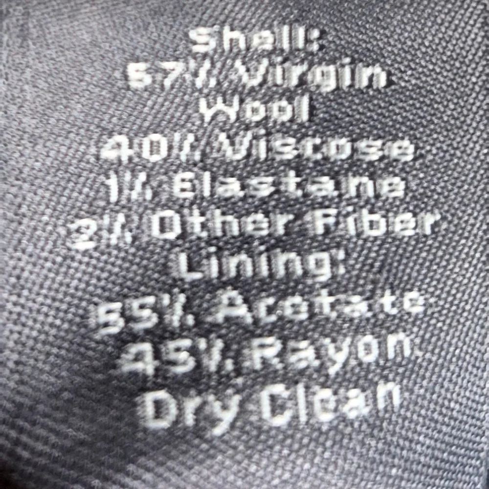 Ann Taylor Brown Pinstripe Wool Blend Dress Pants Size 4 - Picture 7 of 7